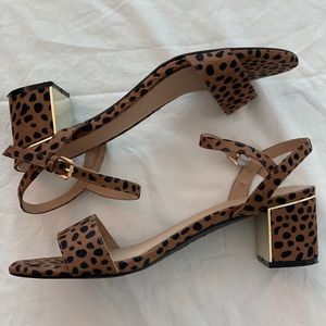 ASOS Cheetah Print Sandals Sz 11 (42) Wide